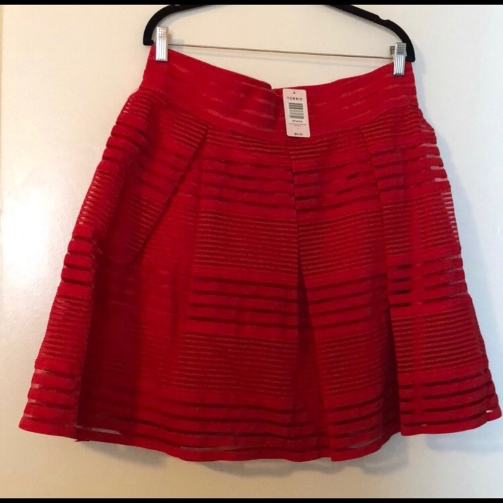 Torrid Red Skirt